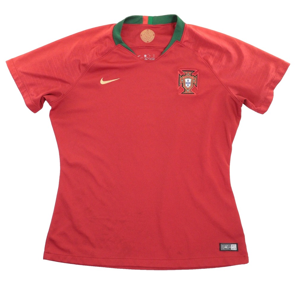 Nike Jersey Shirt Portugal Team Soccer Futbol Performance Red Women XL